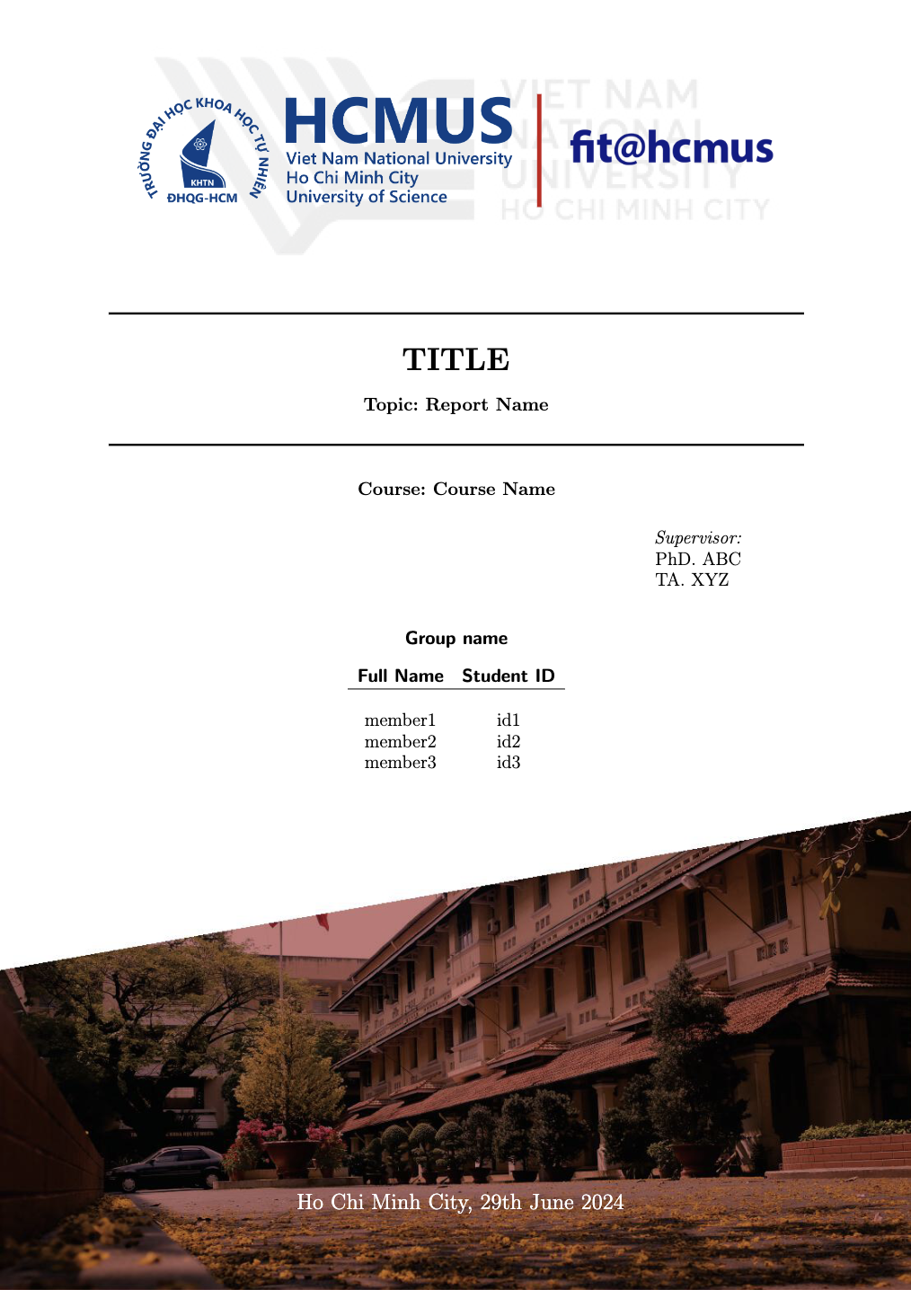 Preview for FIT@HCMUS Report